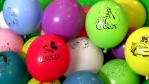 Giant Disney Balloons Surprise FROZEN FEVER Snowgies, Mickey Mouse, DisneyPixarCars, Princess Sofia