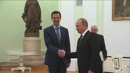 الأسد يبحث مع بوتين آفاق الحملة الروسية