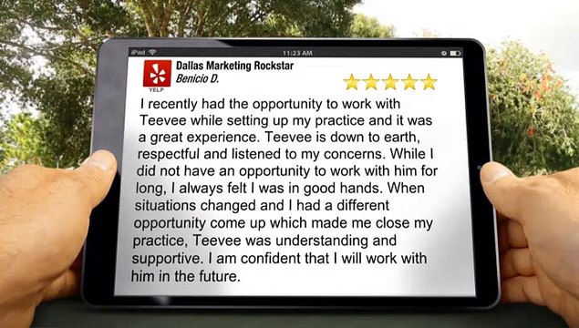 Dallas Marketing Rockstar Dallas Exceptional Five Star Review by Benicio D.