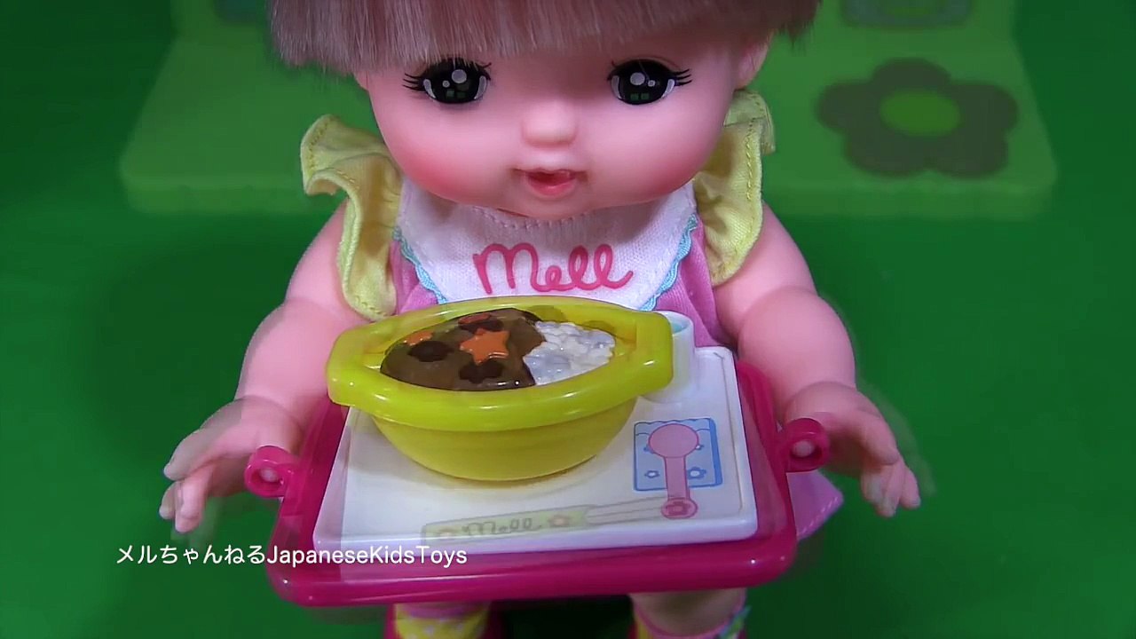 メルちゃんわくわくフードコートの食べ物をわかりやすく開封 :Baby Doll Japanese Kids Toy