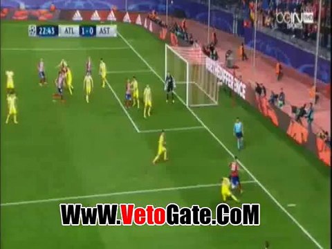 نيغويز يتقدم بالهدف الاول اتلتيكو مدريد فى اف سى استانا