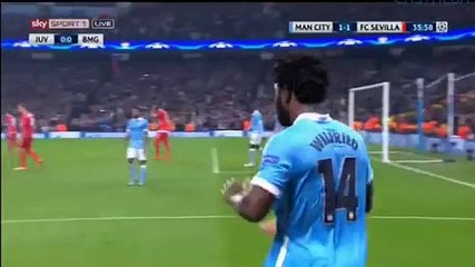 Man City vs Sevilla Bony GOAL 1-1 21.10.2015