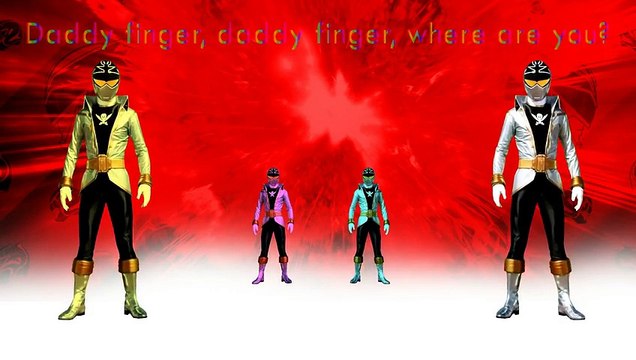 The Finger Family Power Rangers Family Cartoon Animation Nursery Rhymes Power Rangers Fing