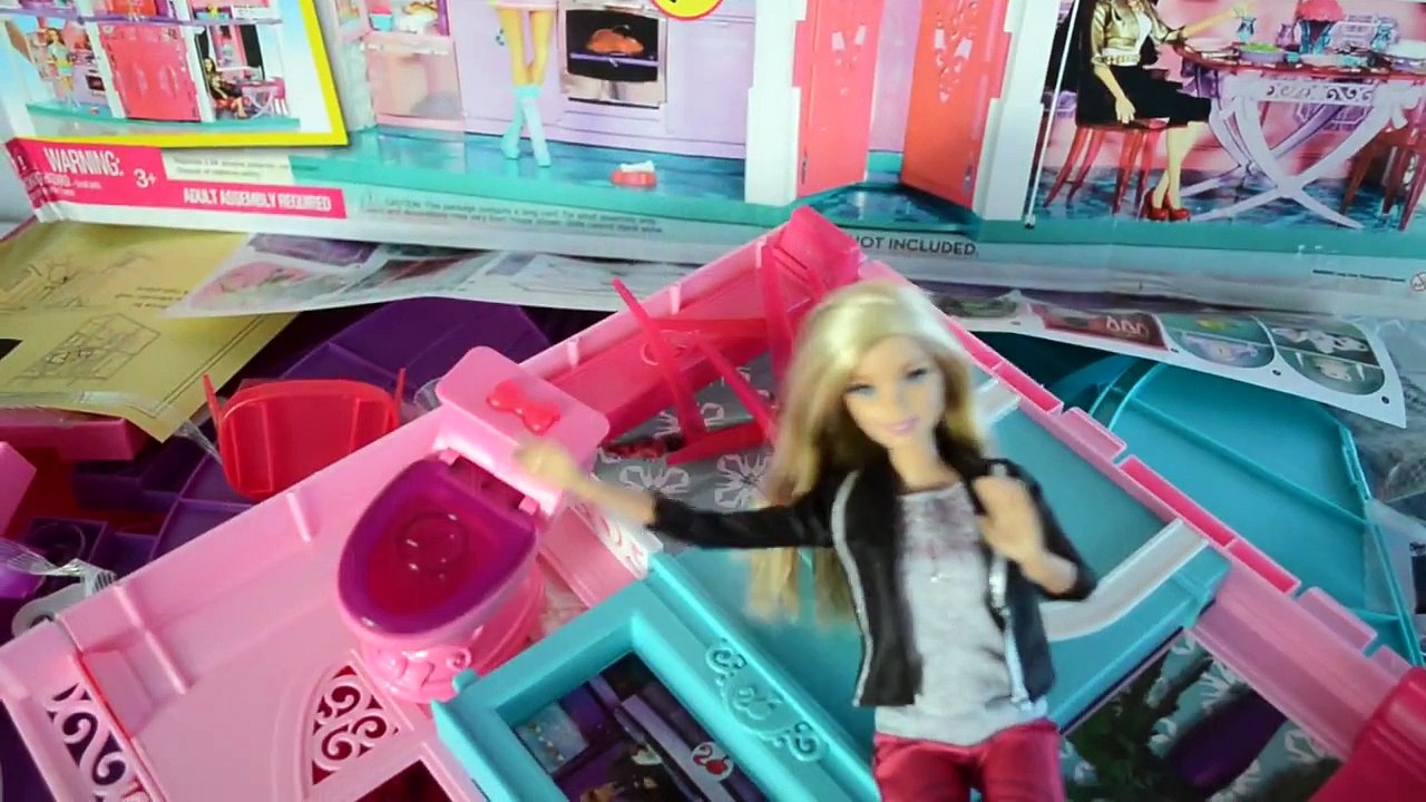 Casa da Barbie 3 andares Elevador casinha de boneca Barbe Kristoff Frozen DreamHouse