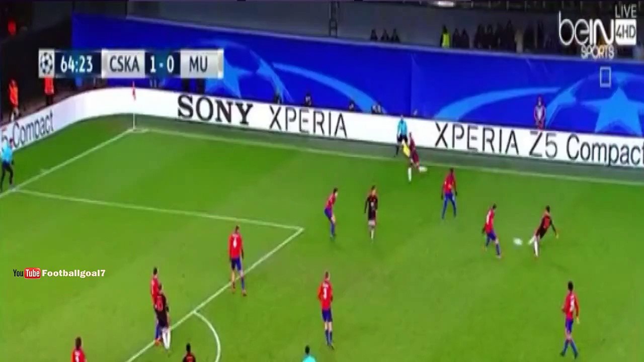 Anthony Martial Goal - CSKA Moscow vs Manchester United 1-1 Champions League 2015