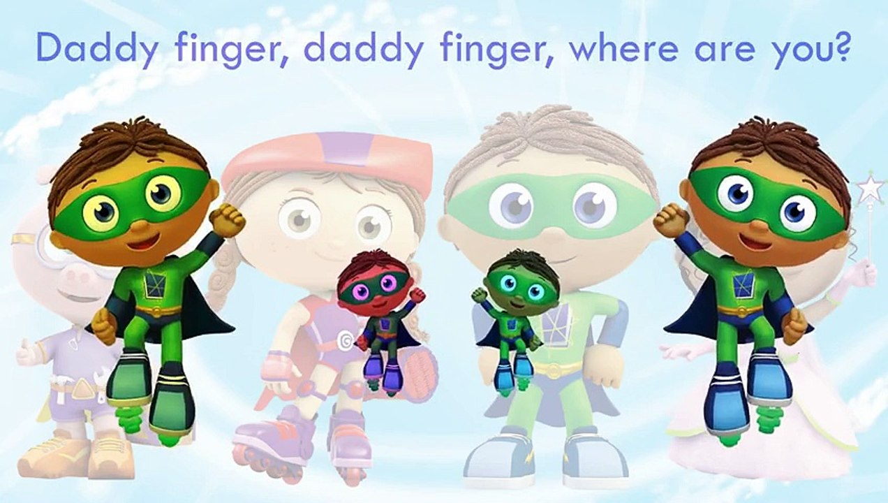 Super WHY Finger Family Song Daddy Finger Nursery Rhymes for kids Full