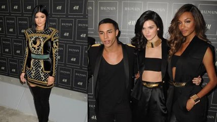 Kylie Jenner et d'autres stars sur le tapis rouge de l'évènement Balmain pour H&M