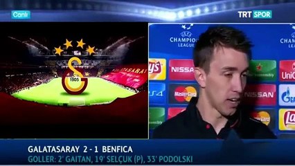 Galatasaray 2-1 Benfica Fernando Muslera - Maç sonu Açıklamaları