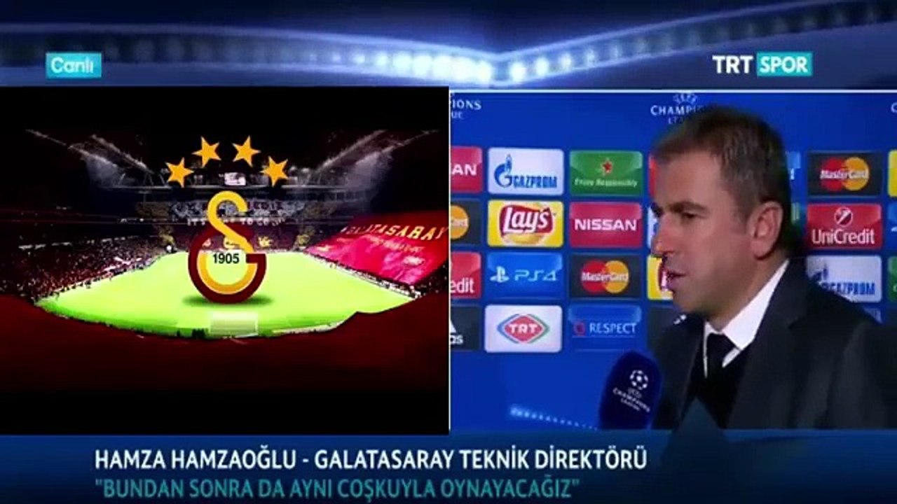 Galatasaray - Benfica 2-1 Hamza Hamzaoğlu Maç Sonu Açıklamaları