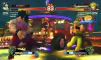 USF4 Online Multiplayer Match OcramZedem (Hugo) vs Superrandom2k (Ken) USFIV
