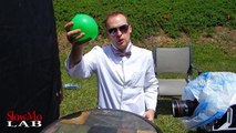 STACKED BALLS EXPERIMENT (Water Balloon Visualization in Slow Motion) Slow Mo Lab