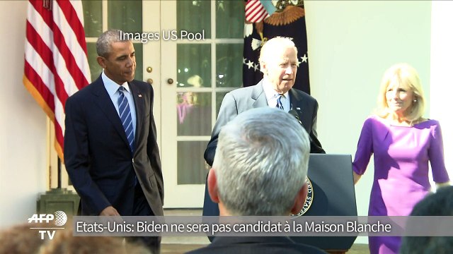 Etats-Unis: Joe Biden ne sera pas candidat à la Maison Blanche