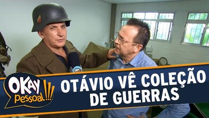 Otávio Mesquita conhece relíquias de guerras