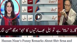 Hassan Nisar's Funny Remarks About Shiv Sena and Indian Extremists - LabourTV