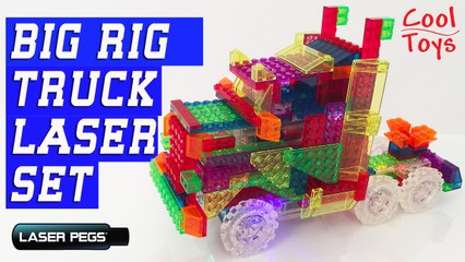 Big Rig Truck Laser Pegs 30 in 1 Educational Set Toy for Kids
