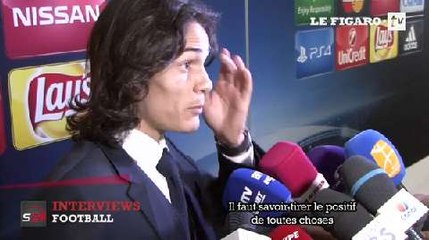 L. Champions - Edinson Cavani : «Les deux équipes ont été conservatrices»