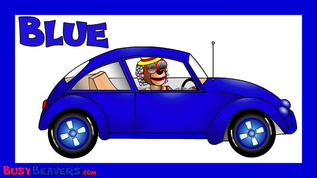 Red Car Song Learn Colors in English, Learning Colours for Children Babies Toddlers Presch