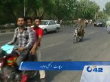 Negligence of motor bike riders on roads in Lahore
