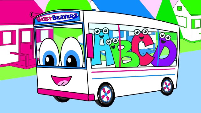 The Wheels On The Bus | White Bus Version | Toddler Songs | Childrens Learning Video | Ba