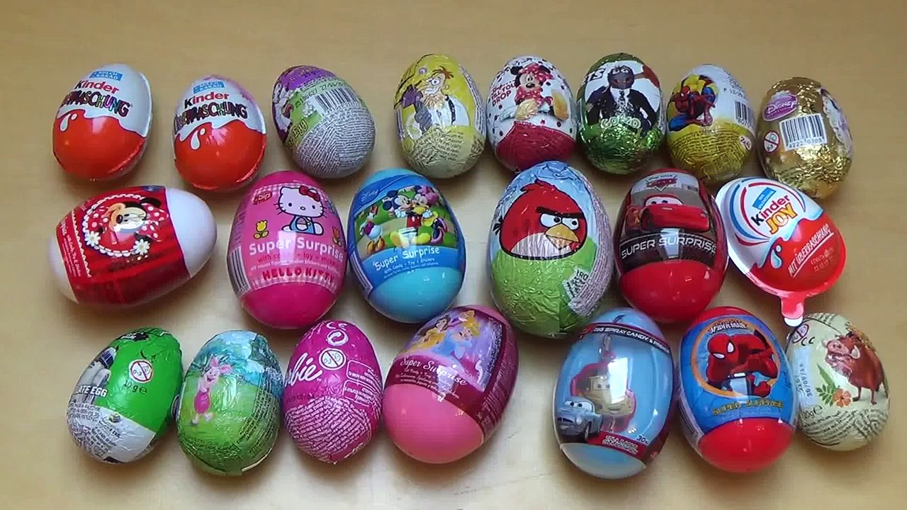 21 surprise eggs
