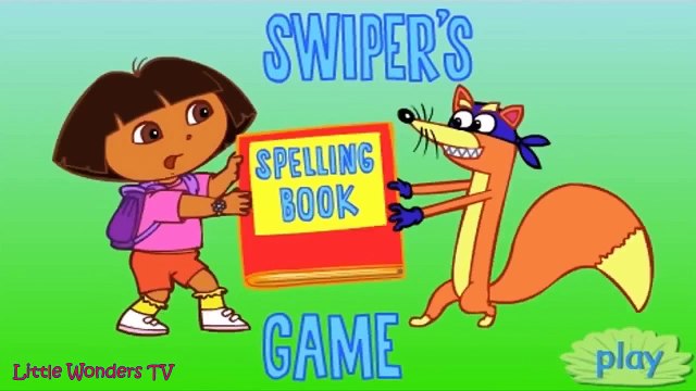 Dora the explorer Spelling book Swipers Spelling Book Game Nick Jr