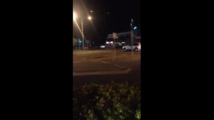 Man throws himself onto bonnets of moving cars