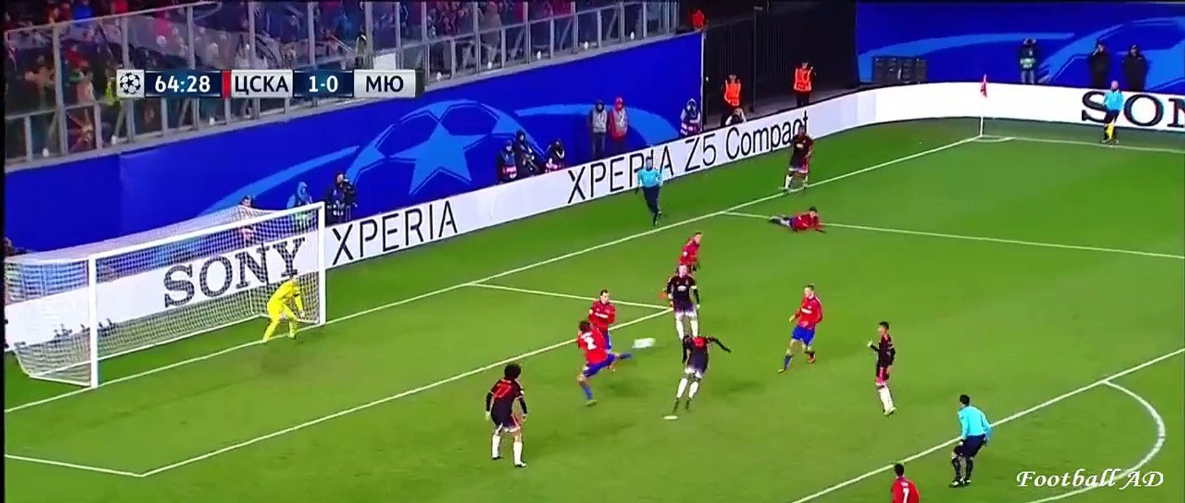 La sublime tête d'Anthony Martial face au CSKA Moscou