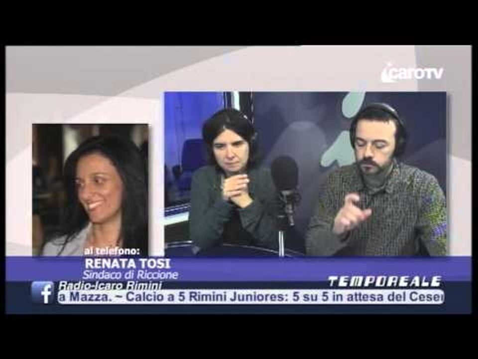 Icaro Tv. A Tempo Reale il sindaco Tosi su Trc, lavori pubblici e piano spiaggia