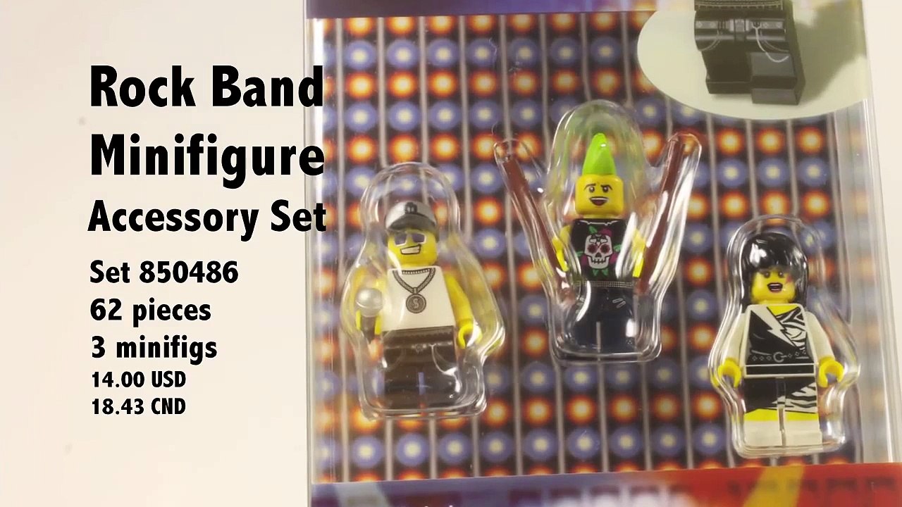 LEGO Rock Band Minifigure Accessory Set Review 850486 Sept 2012