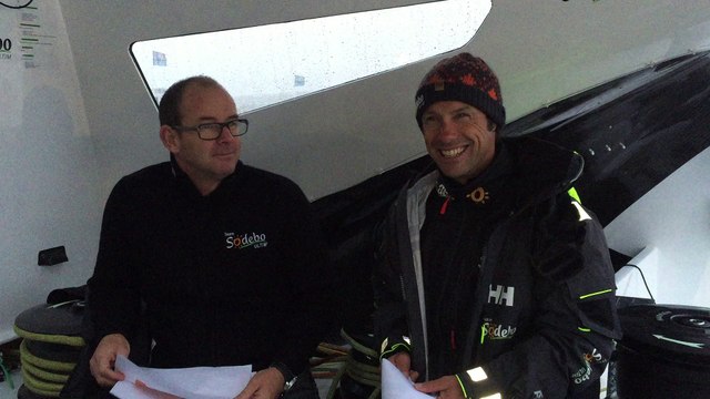 Transat Jacques Vabre- TJV INSIDE: Interview Lui ou Moi avec Thomas Coville et Jean-Luc Nélias (Sodebo Ultim)