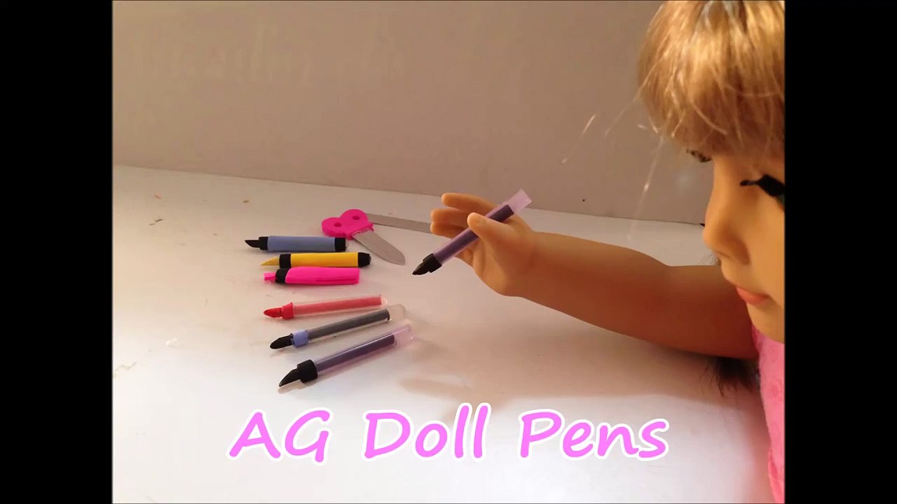 How to make an American Girl Doll School supplies