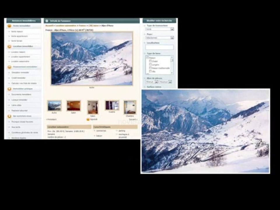 Location d'appartement Alpe d'huez (38750) particulier bon plan bon coin Décembre Janvier Février Mars