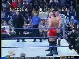 WWE Smackdown - Brock Lesnar, Matt Morgan, Nathan Jones and A-Train vs Kurt Angle and Chris Benoit (6th November 2003)