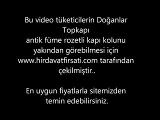 Doğanlar topkapı antik füme rozetli oda kapı kolu, eskitme rozetli kolları görüntüleri. (www.hirdavatfirsati.com)