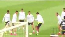 Cristiano Ronaldo celebrates Real Madrid records with truly ridiculous skills in training