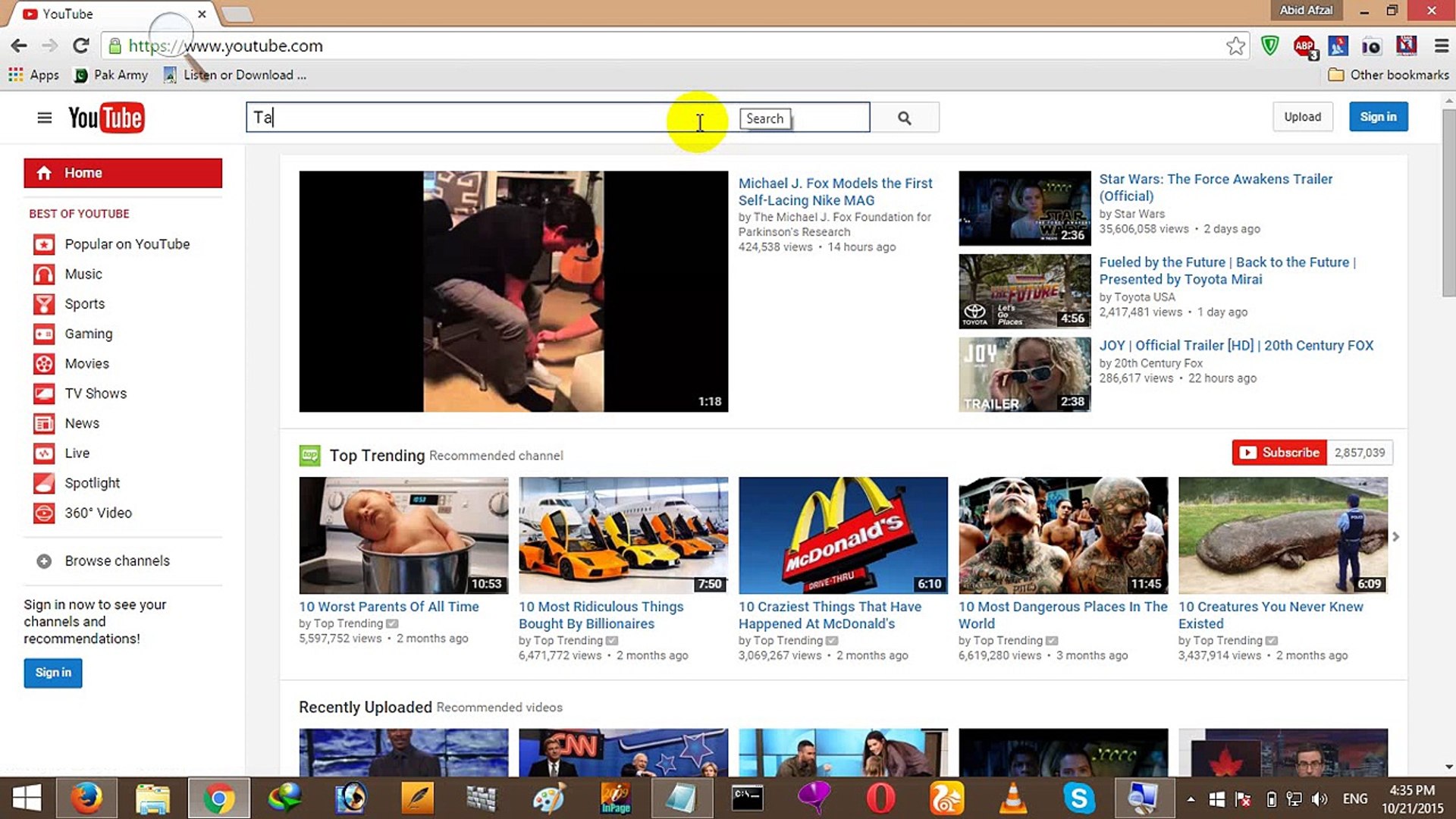 How to download youtube Videos By Sir Abid Afzal Majaaz