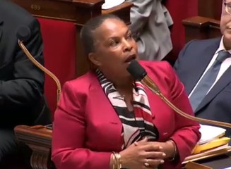 Cinq frondes de Christiane Taubira au Parlement
