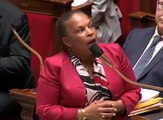 Cinq frondes de Christiane Taubira au Parlement