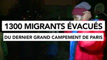 Paris: 1.300 migrants évacués du dernier grand campement de migrants parisien