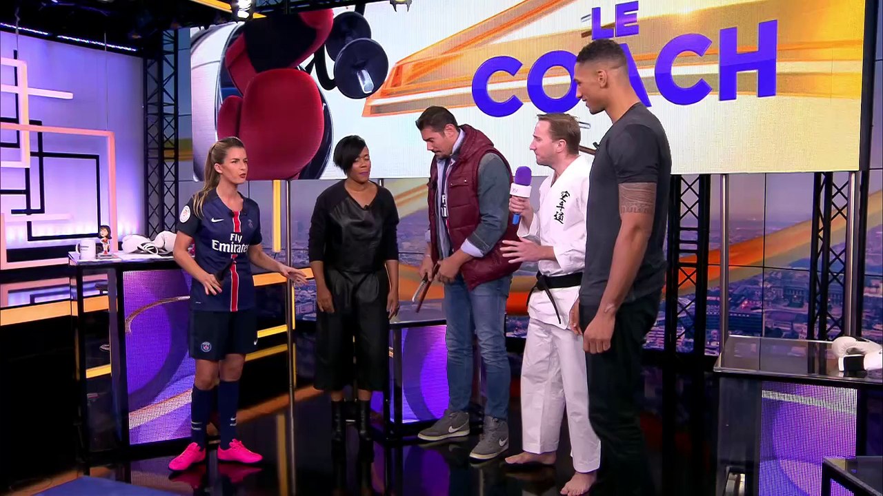 Vincent Parisi sur bien Sports avec la chanteuse Lynnsha .