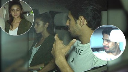 Spotted: Alia Bhatt & Sidharth Malhotra At Shaandaar Movie Screening