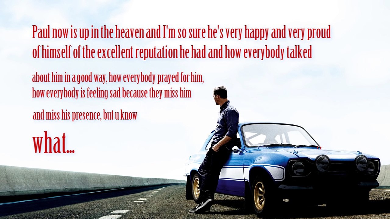 Funeral Paul Walker 14. December 2013 (MemorialTribute from Heart for Paul Walker)