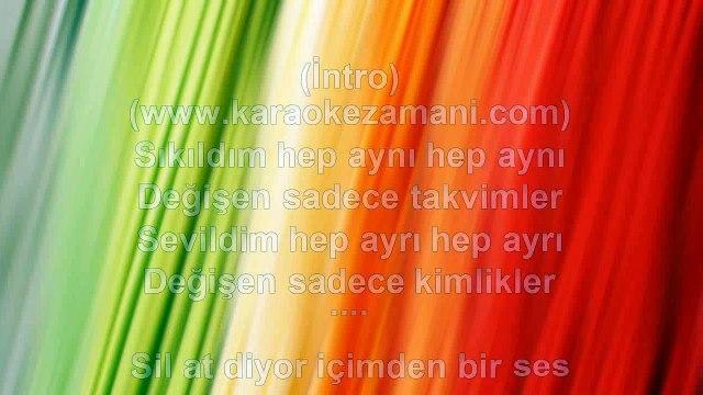 Nil Anka - Yeniden Başla - 2010 TÜRKÇE KARAOKE