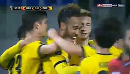 Aubameyang Amaizing Volley Goal - Qabala 0-1 Dortmund - Europa League - 22.10.2015 HD