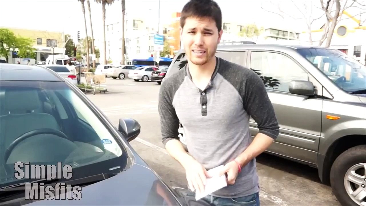 Spray Painting A Double Parkers Car Prank