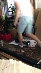 Spray painting the swegway timelapse