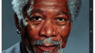 iPad Art Morgan Freeman Finger Painting