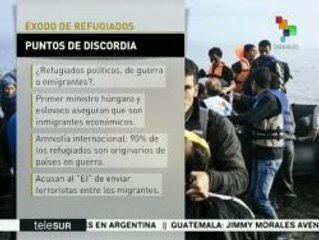 Europa: puntos de discordia sobre refugiados