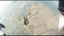 Lucky paratrooper saved by automatic release reserve parachute