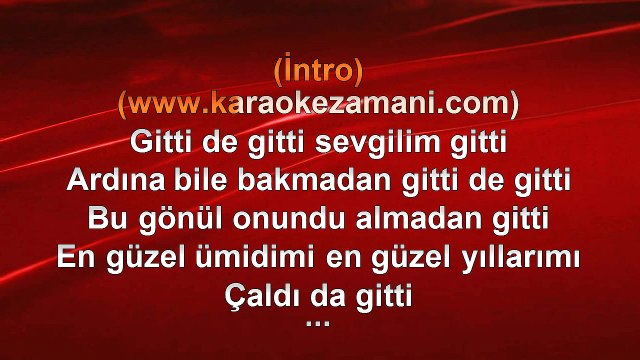 Nükhet Duru - Gitti de Gitti - (2012 TÜRKÇE KARAOKE